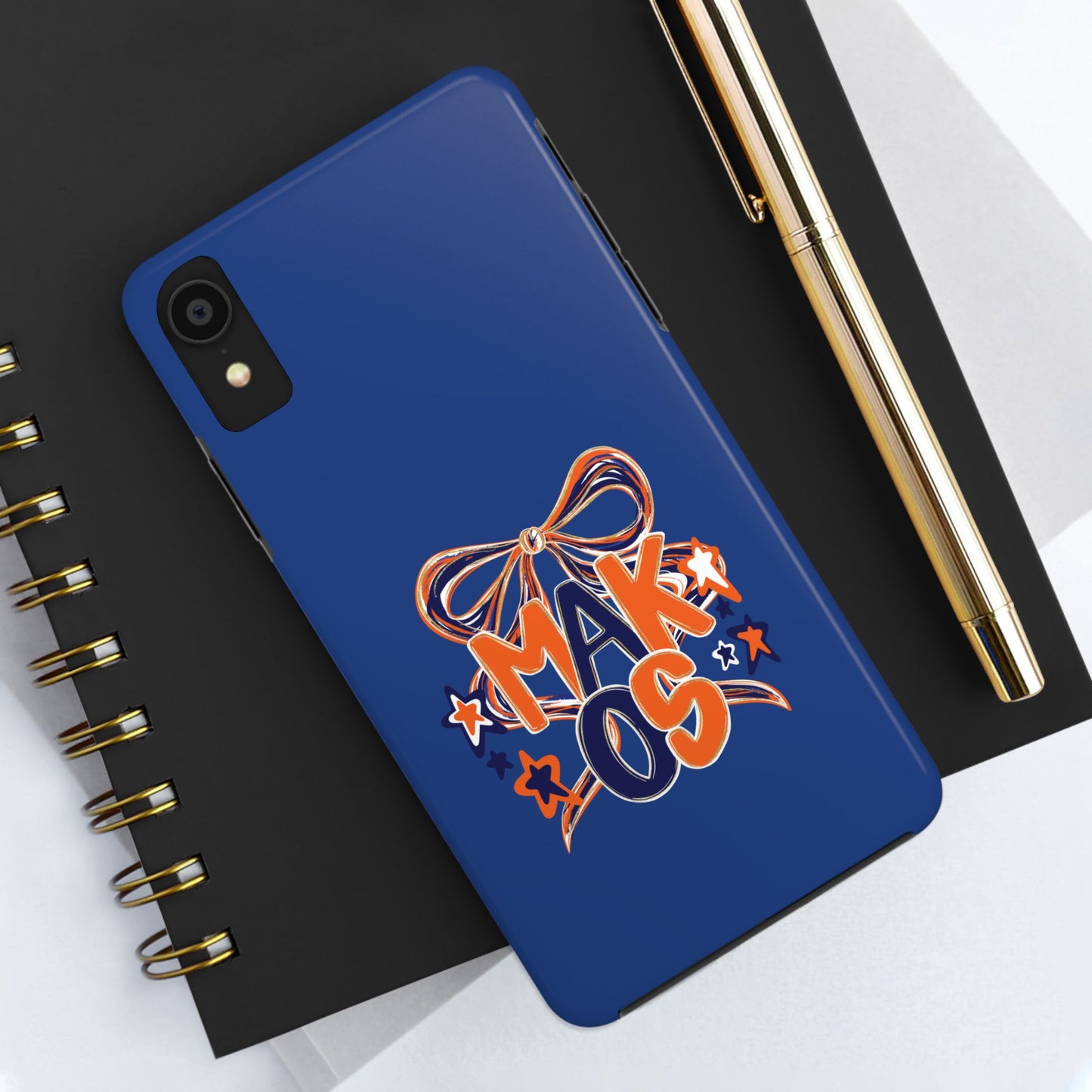 Makos Twirly Ribbon Iphone & Samsung Tough Phone Cases
