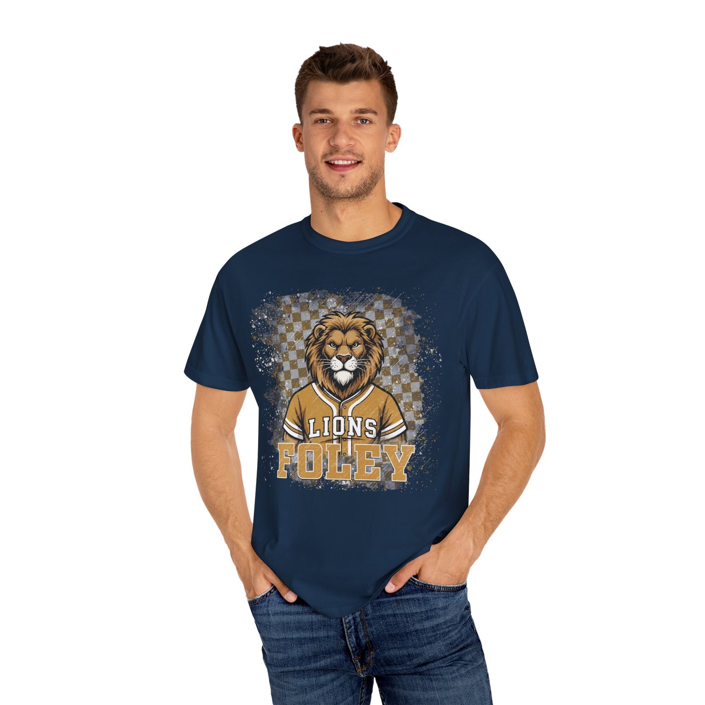 Foley Lions Grunge T-shirt - Comfort Colors