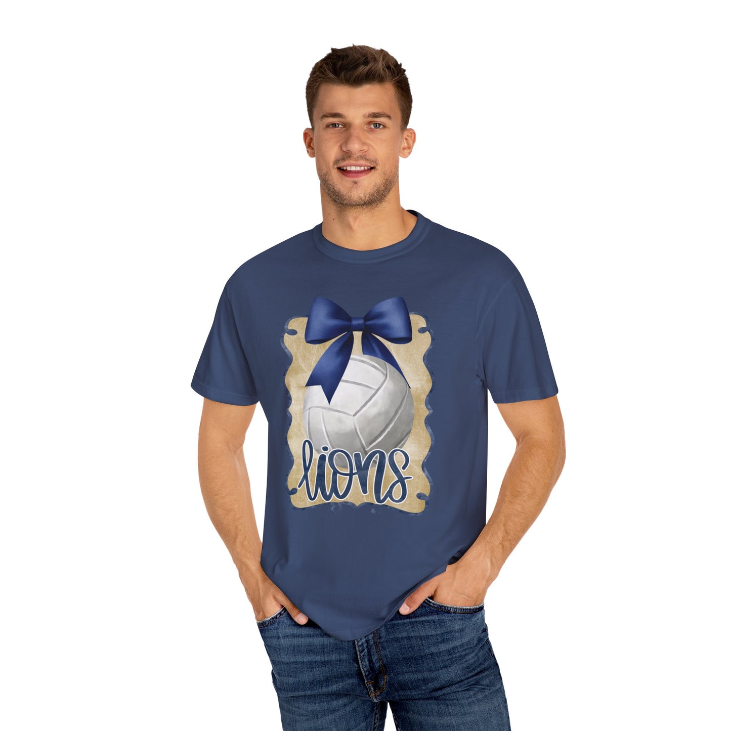 Adult Foley Lions Volleyball Tee - Comfort Colors
