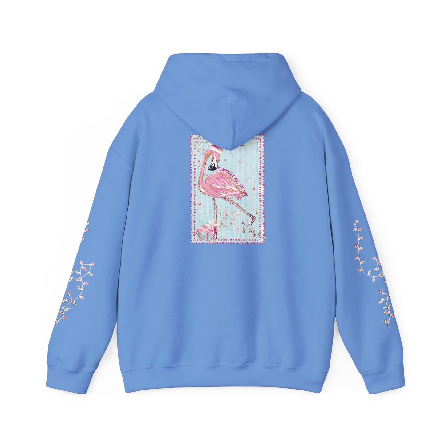 Flamingo Flamingle All The Way Hoodie - Gildan