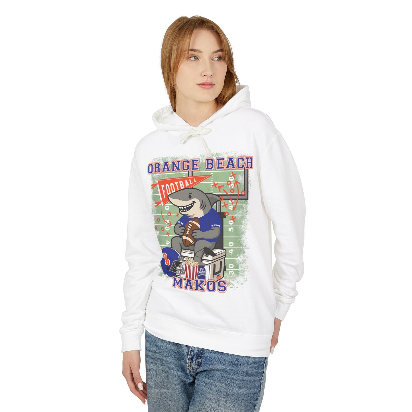 Adult Makos Tailgate Time Hoodie - Comfort Colors