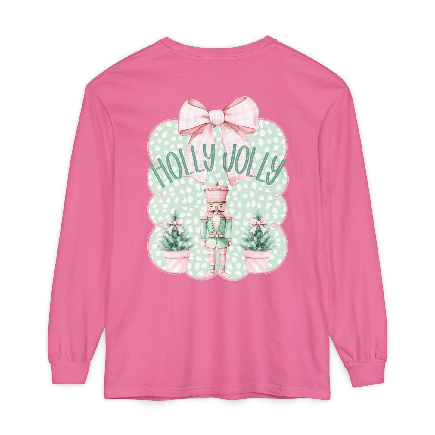 Holly Jolly Long Sleeve Tee - Comfort Colors