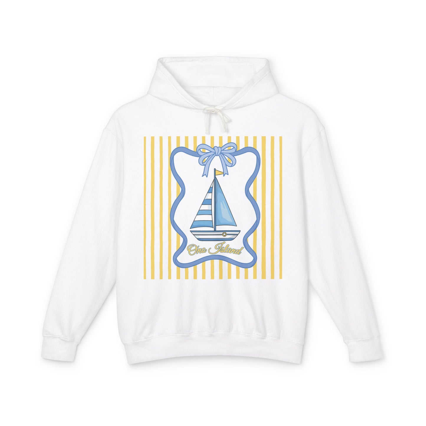 Adult Coquette Sailboat Hooded Sweatshirt - Comfort Colors