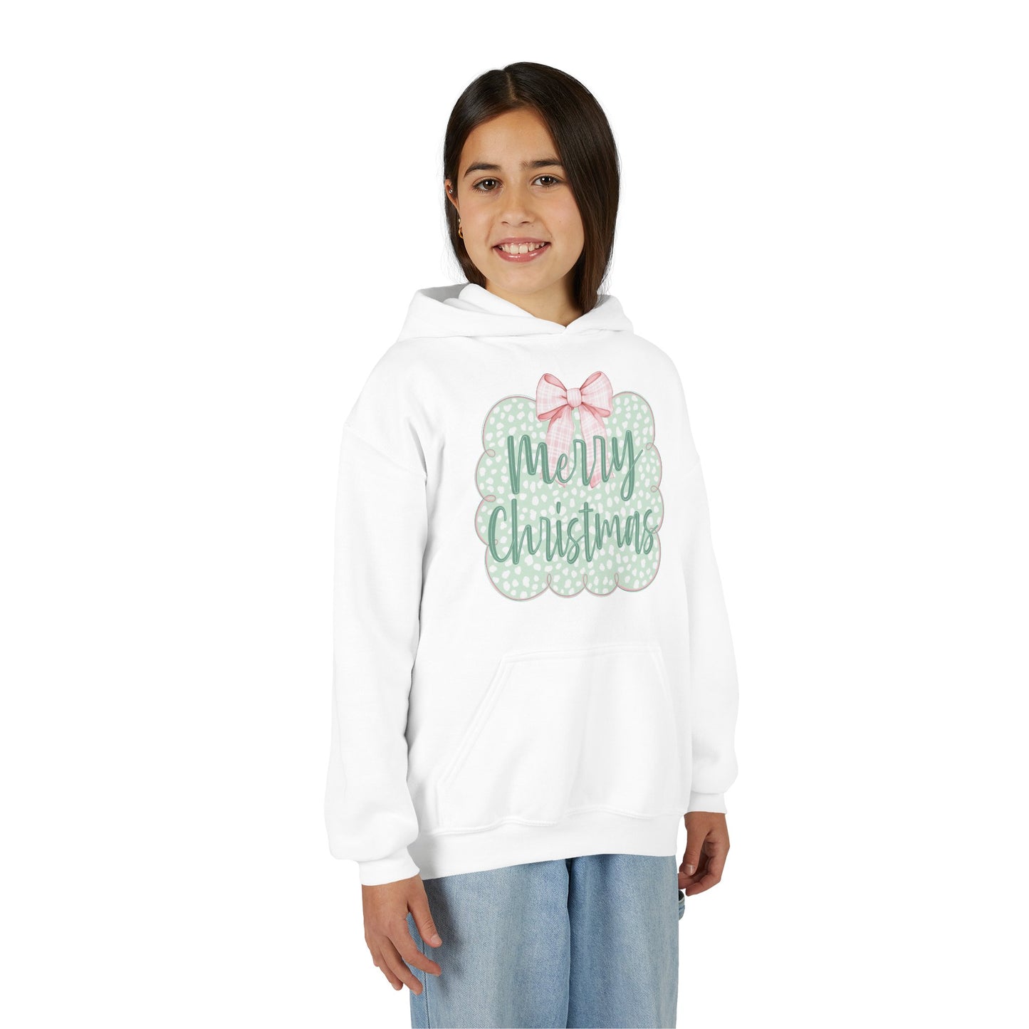 Merry Christmas Youth Hoodie - Gildan