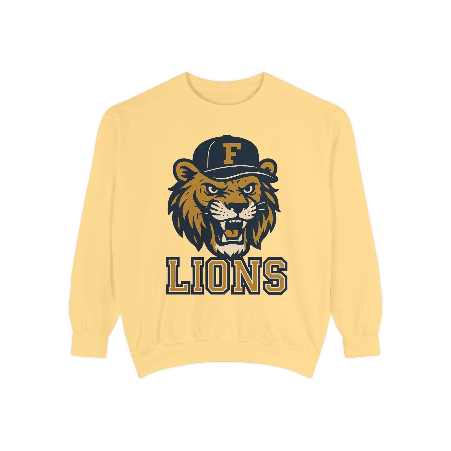Adult Retro Roaring Lions Sweatshirt - Comfort Colors