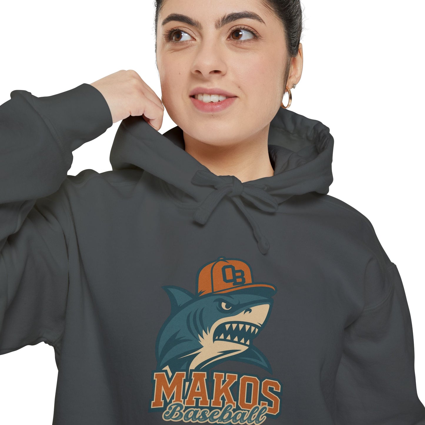 Adult Makos Retro Baseball Hoodie - Comfort Colors