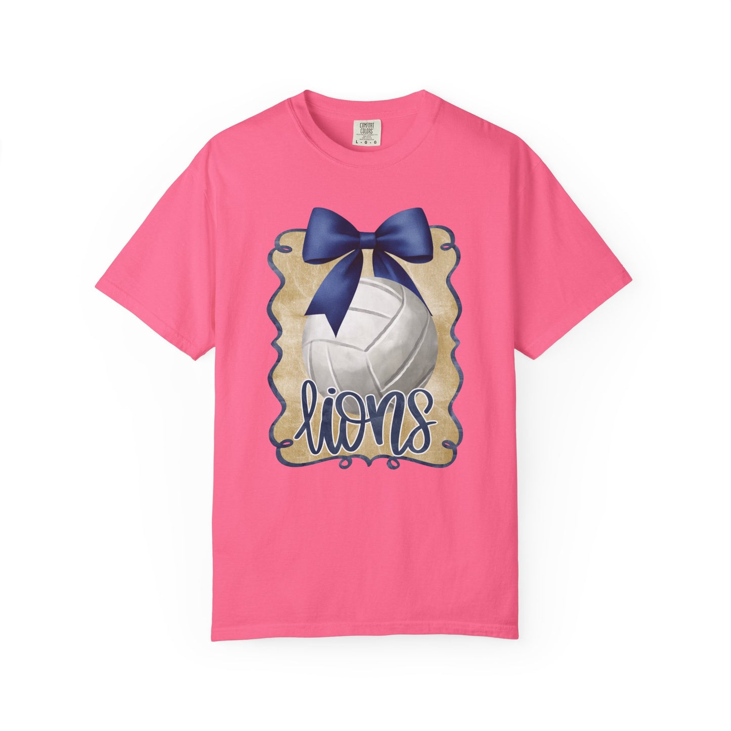 Adult Foley Lions Volleyball Tee - Comfort Colors