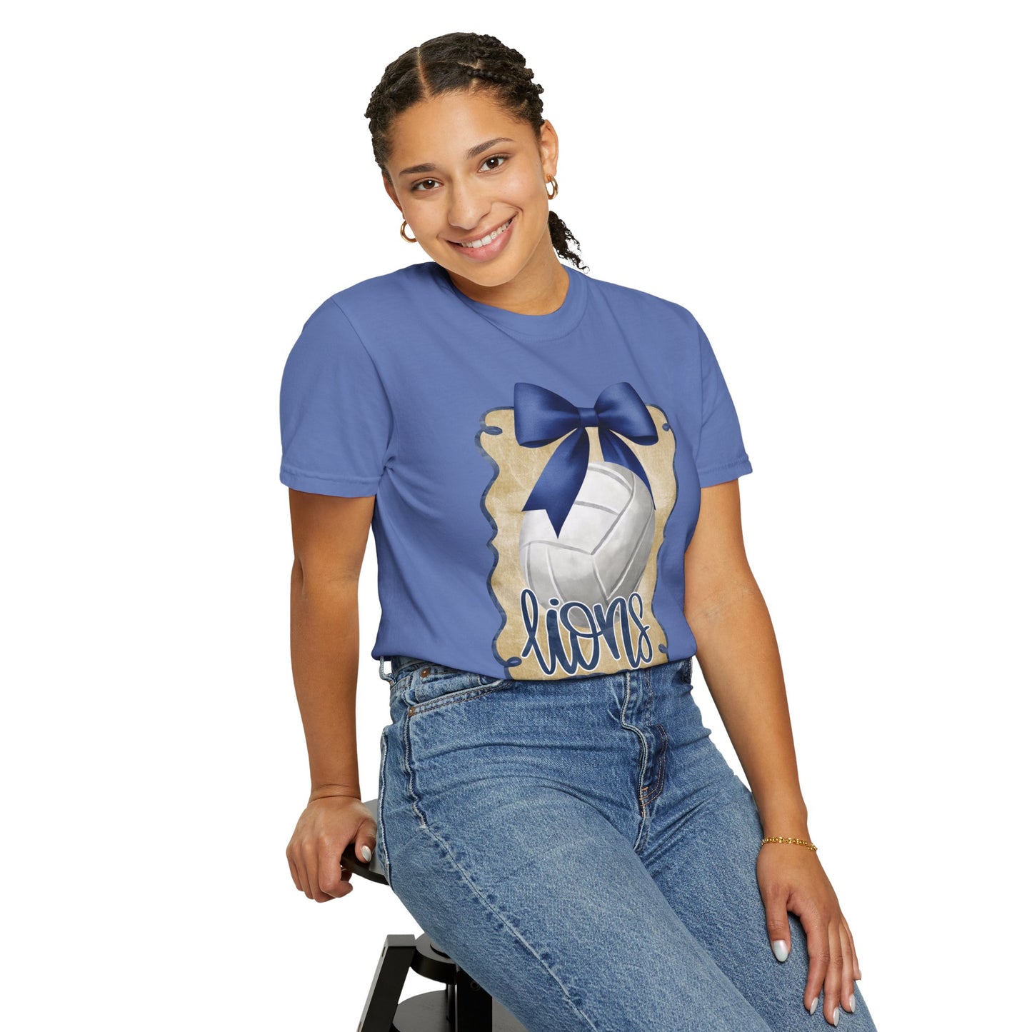 Adult Foley Lions Volleyball Tee - Comfort Colors