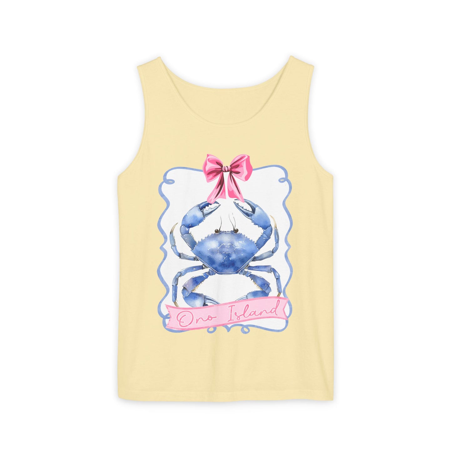 Ono Island Preppy Crab Tank Top - Comfort Colors