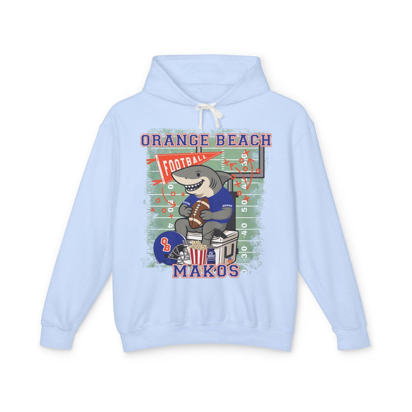 Adult Makos Tailgate Time Hoodie - Comfort Colors