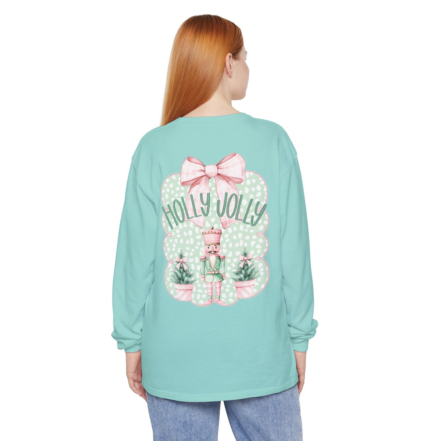 Holly Jolly Long Sleeve Tee - Comfort Colors