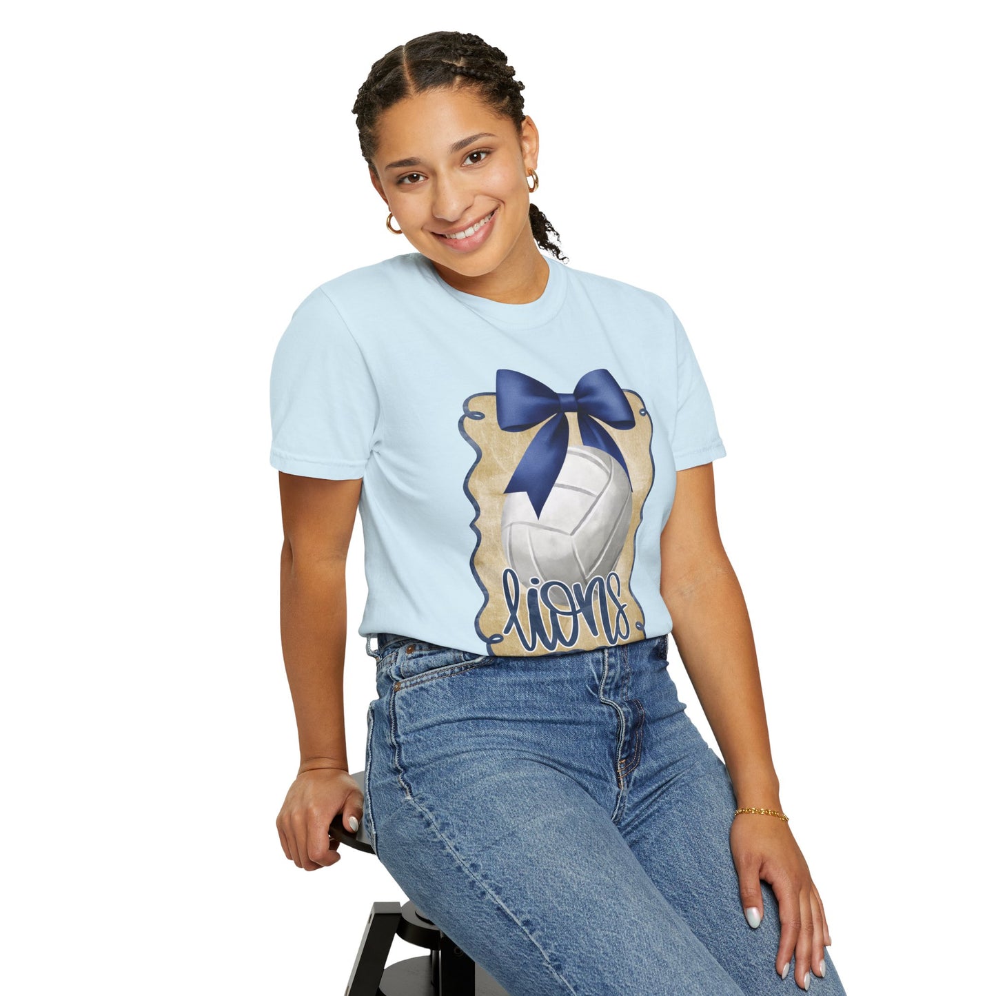 Adult Foley Lions Volleyball Tee - Comfort Colors