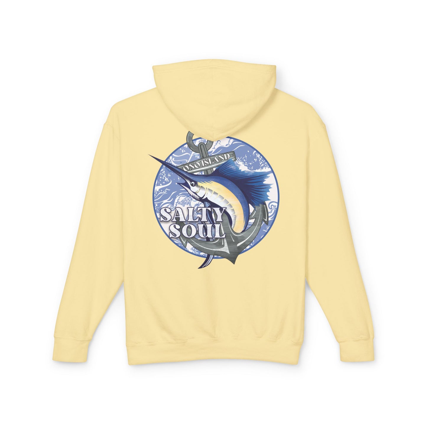Adult Ono Island Salty Soul Pastels Hooded Sweatshirt - Comfort Colors