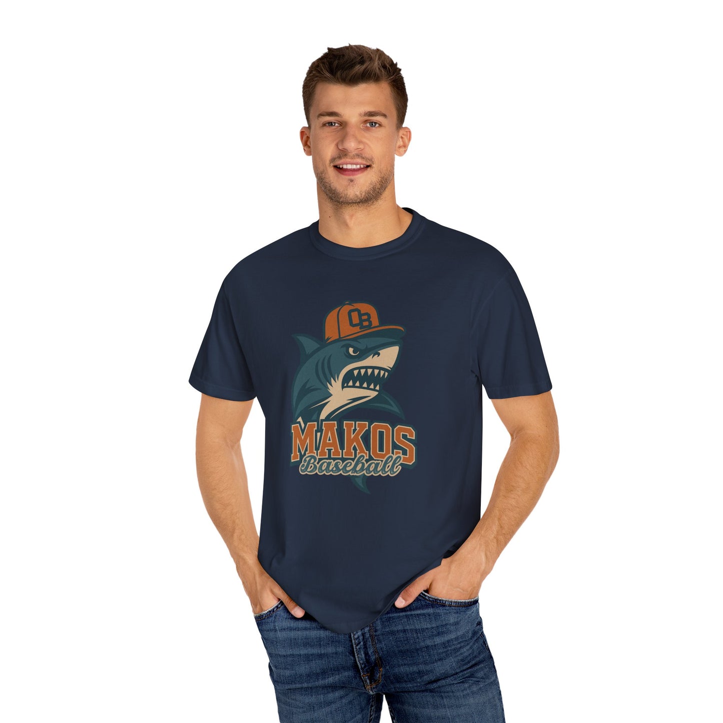 Adult Makos Baseball T-shirt - Comfort Colors