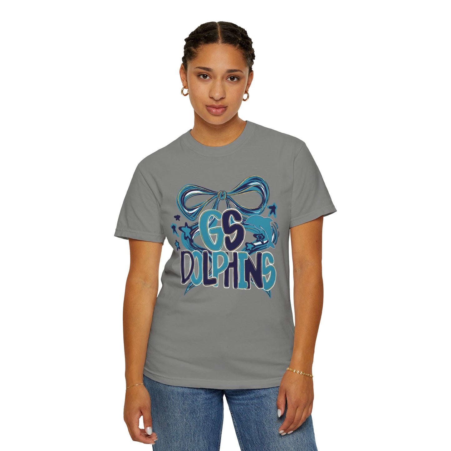 Adult GS Dolphins Bow - Comfort Colors