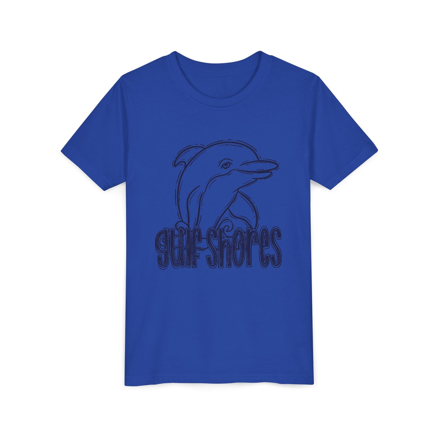 Youth Dolphin Sketch Tee - Bella Canvas