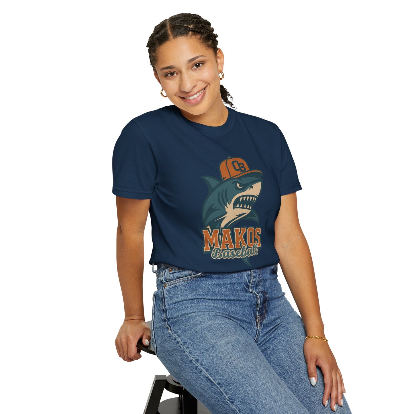Adult Makos Baseball T-shirt - Comfort Colors