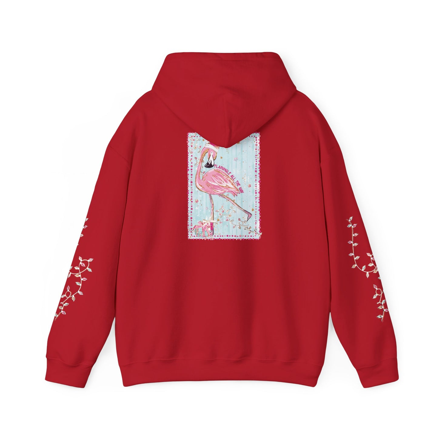 Flamingo Flamingle All The Way Hoodie - Gildan