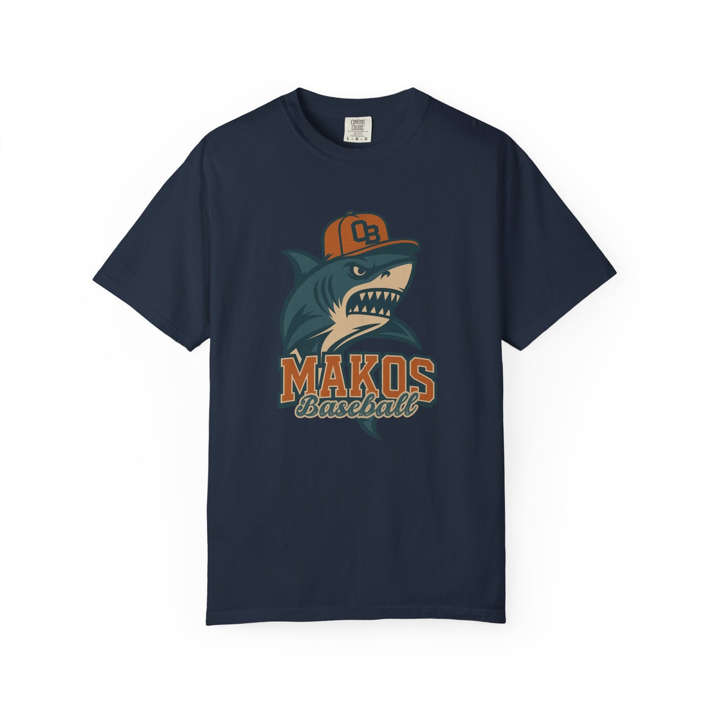 Adult Makos Baseball T-shirt - Comfort Colors