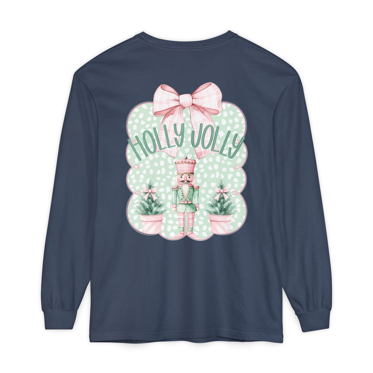 Holly Jolly Long Sleeve Tee - Comfort Colors