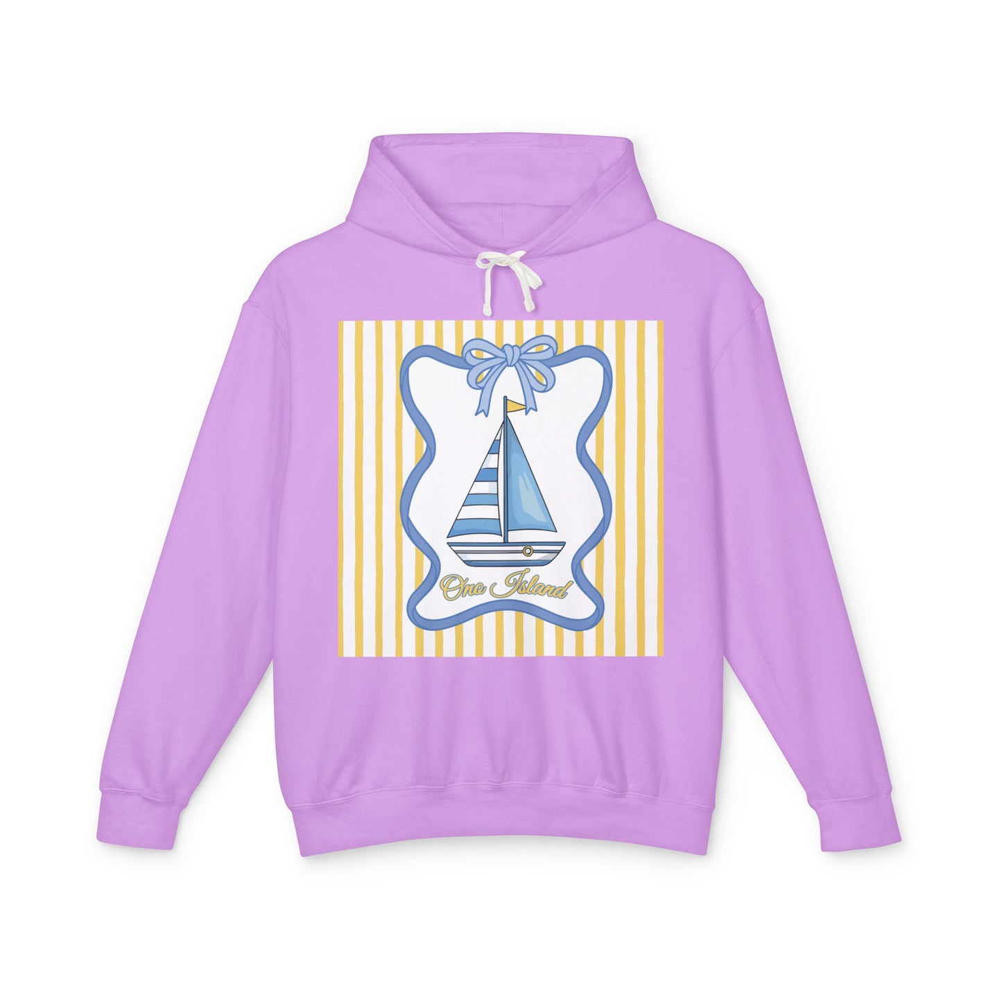 Adult Coquette Sailboat Hooded Sweatshirt - Comfort Colors