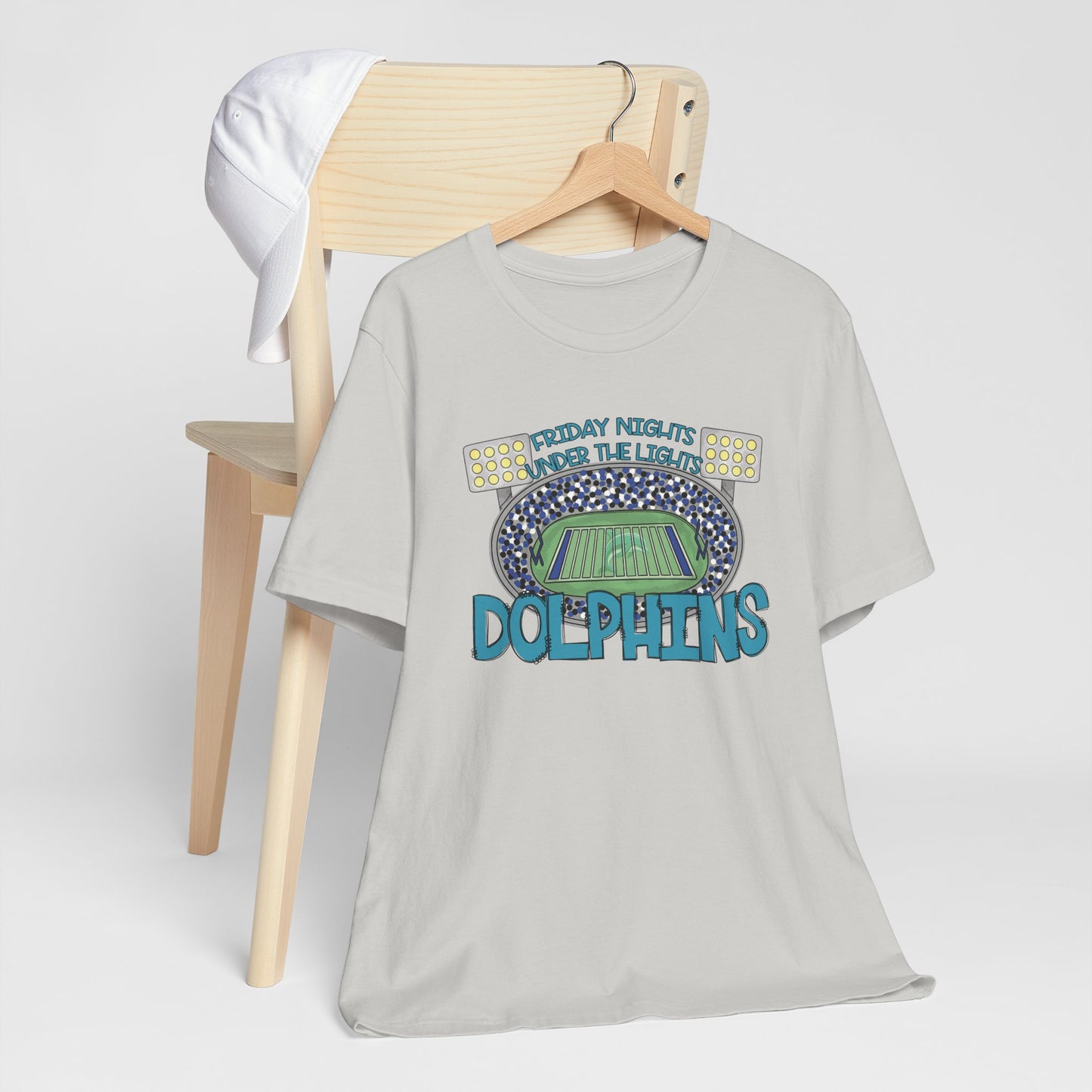 Adult Dolphins Friday Nights Under the Lights Tee