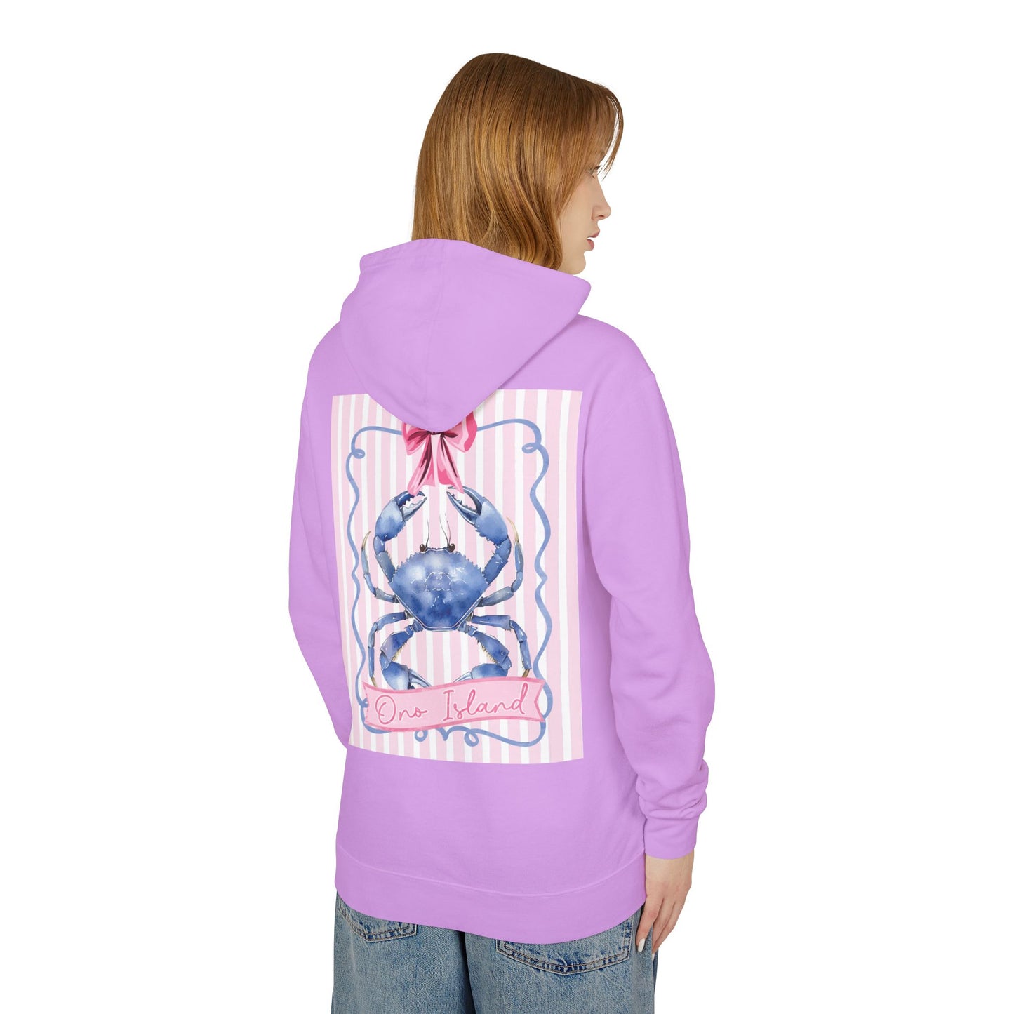 Adult Ono Island Preppy Crab Hoodie Comfort Colors