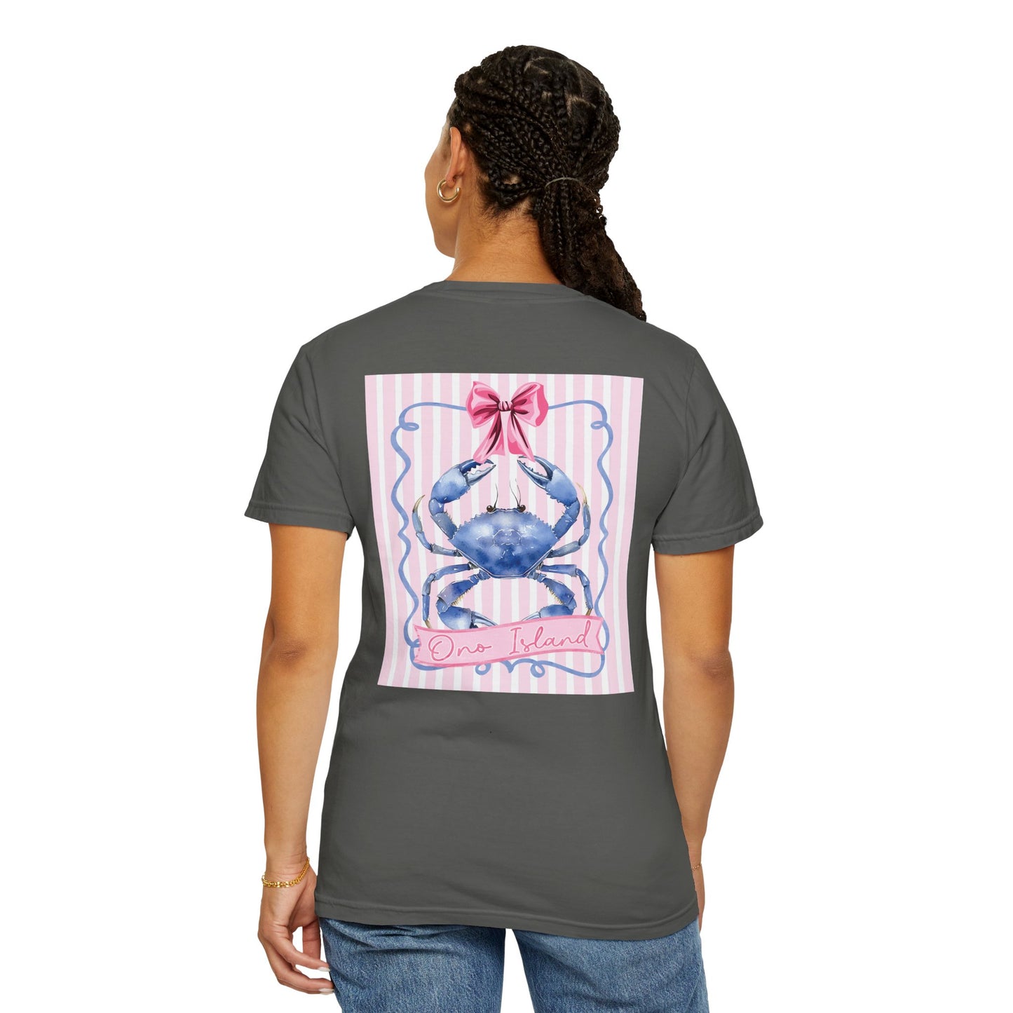 Adult Ono Island Preppy Crab Tee - Comfort Colors