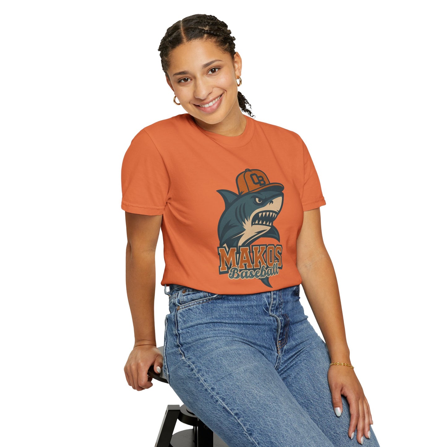 Adult Makos Baseball T-shirt - Comfort Colors