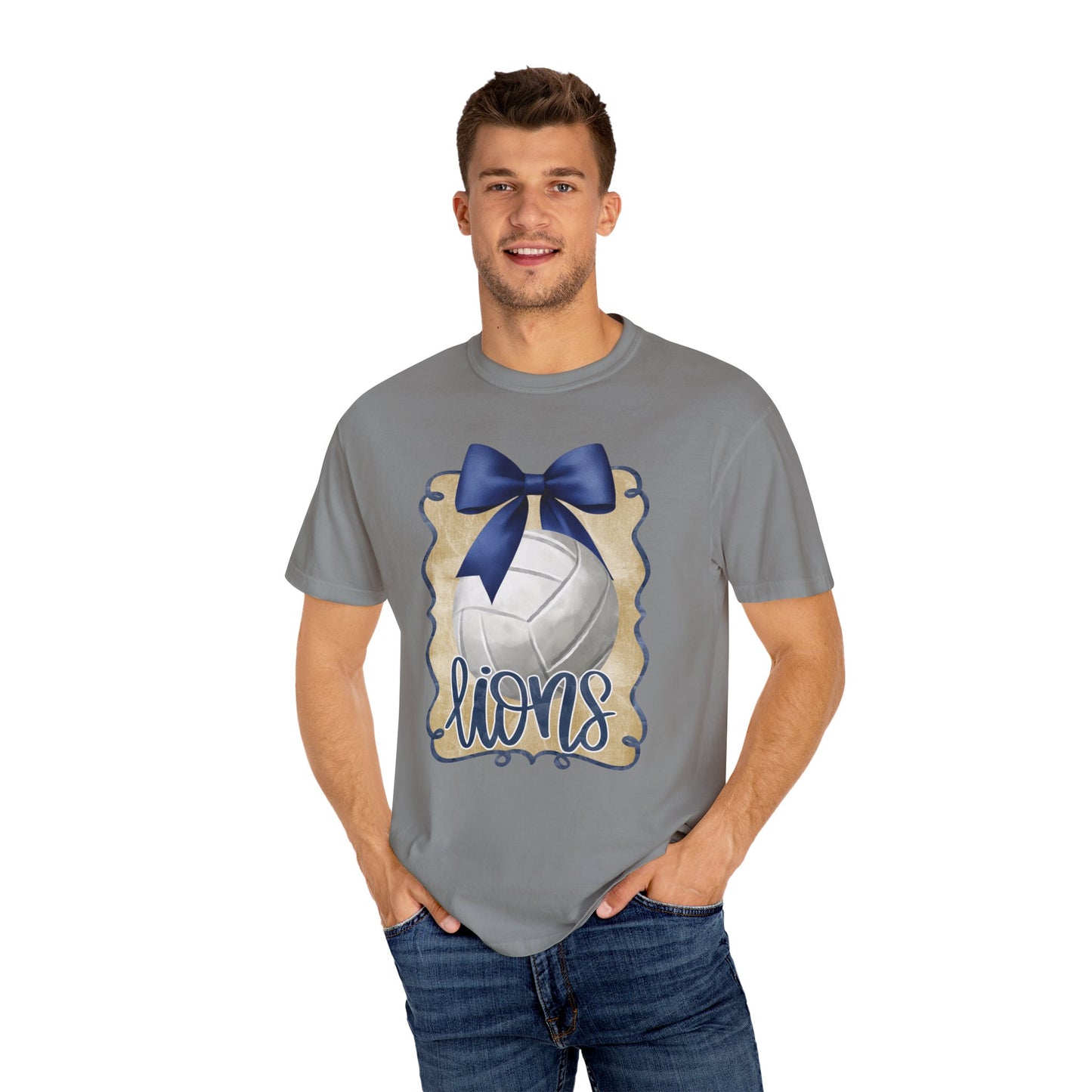 Adult Foley Lions Volleyball Tee - Comfort Colors