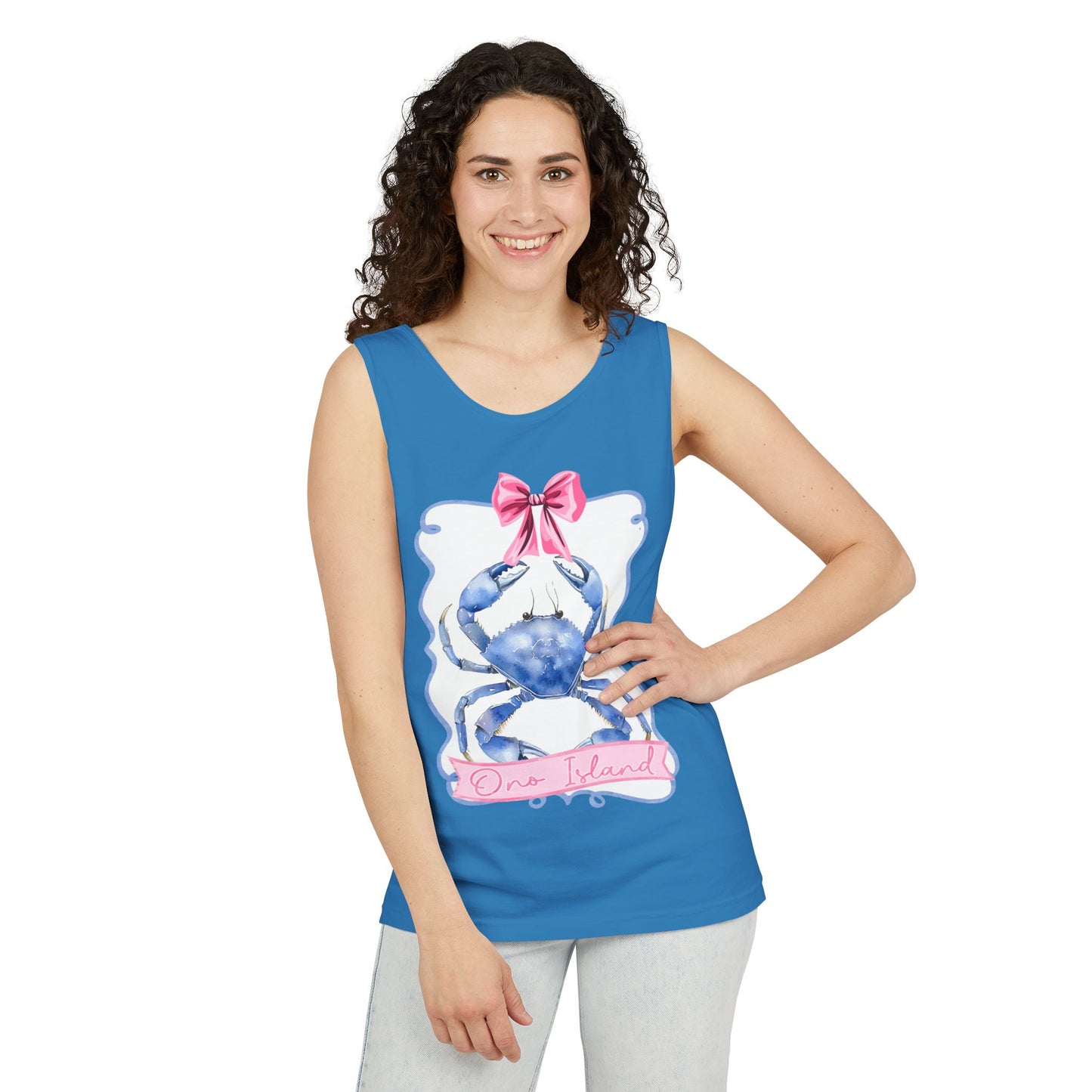 Ono Island Preppy Crab Tank Top - Comfort Colors