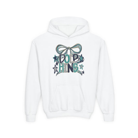 Youth Dolphins Ribbon Hoodie