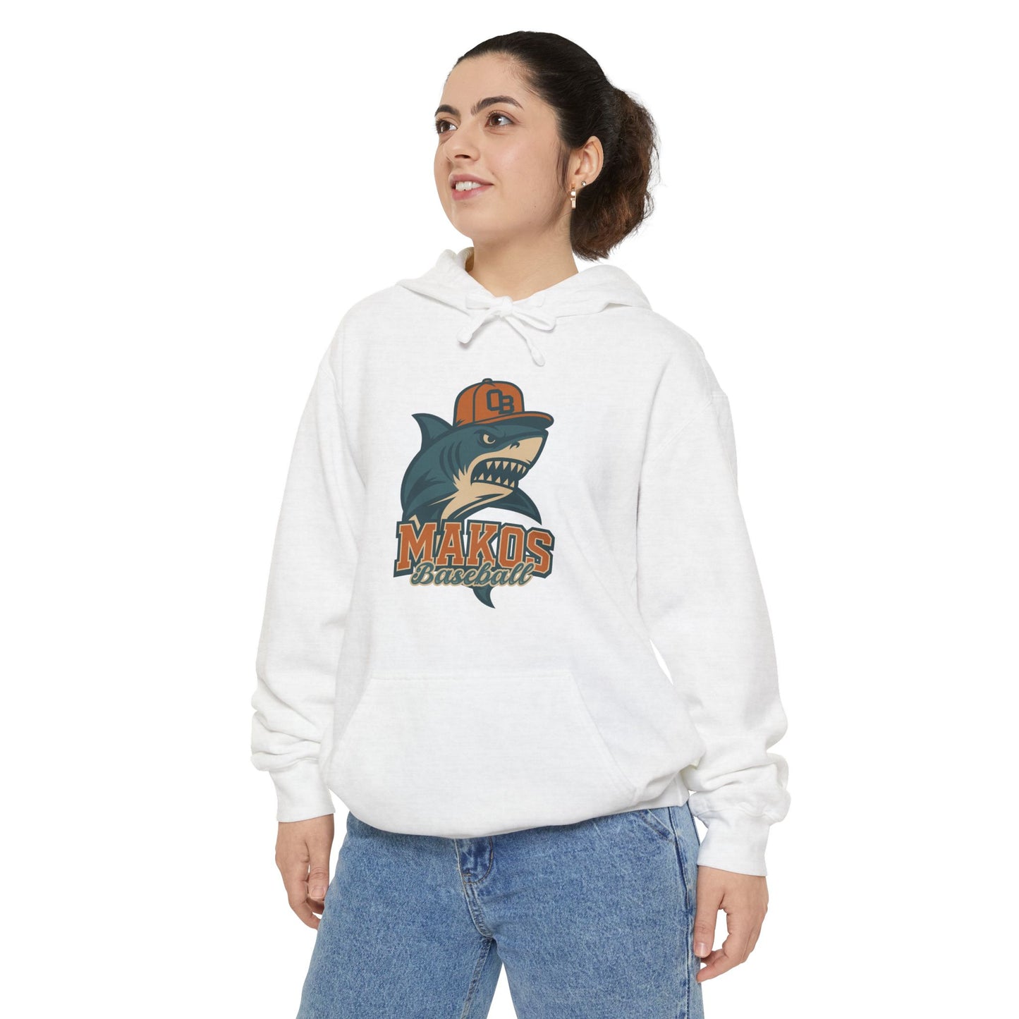 Adult Makos Retro Baseball Hoodie - Comfort Colors