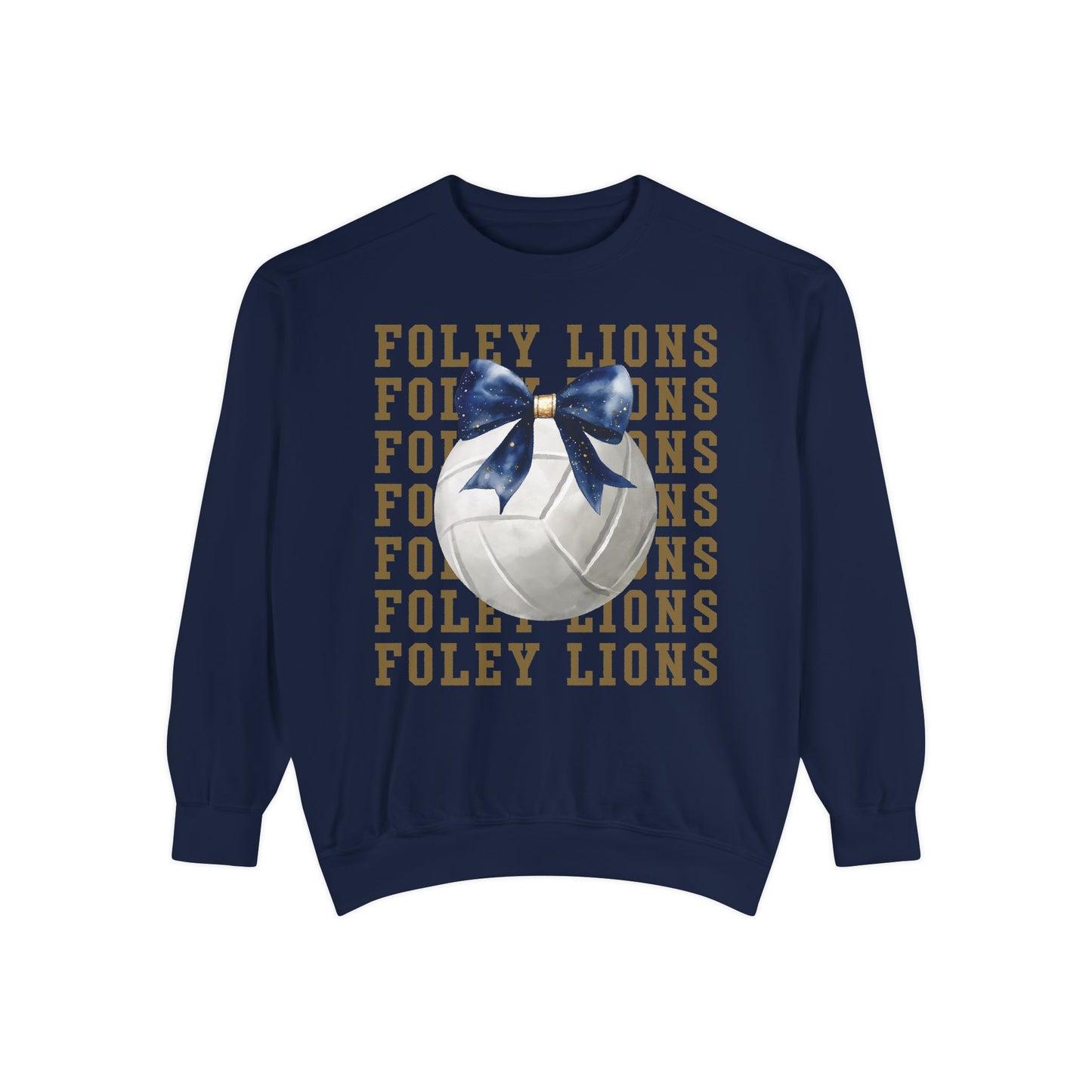 Foley Lions Volleyball Coquette Sweatshirt - Comfort Colors