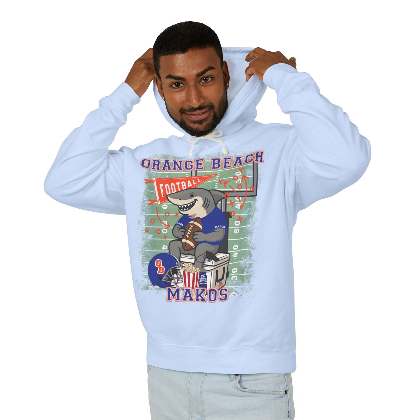 Adult Makos Tailgate Time Hoodie - Comfort Colors