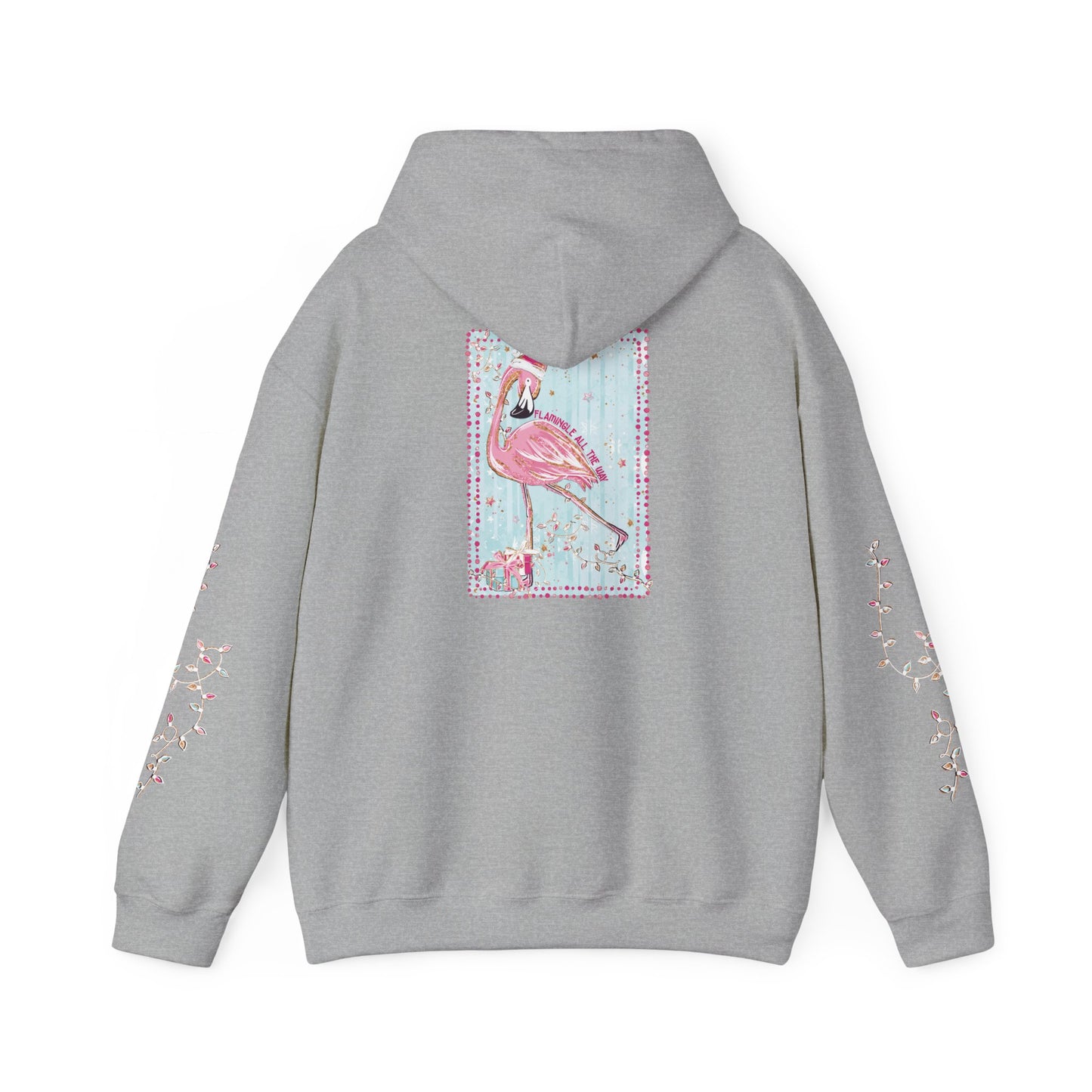 Flamingo Flamingle All The Way Hoodie - Gildan