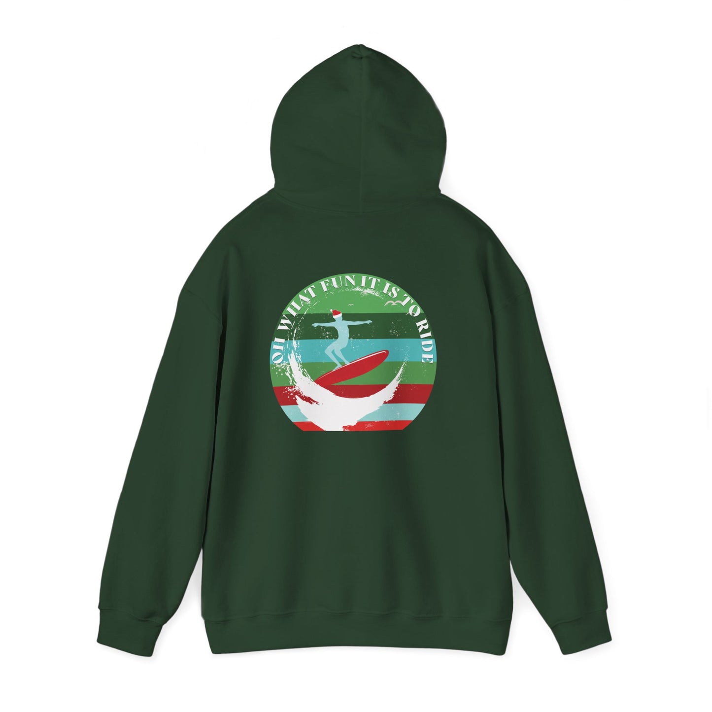 Adult Christmas Surf Hoodie - Gildan