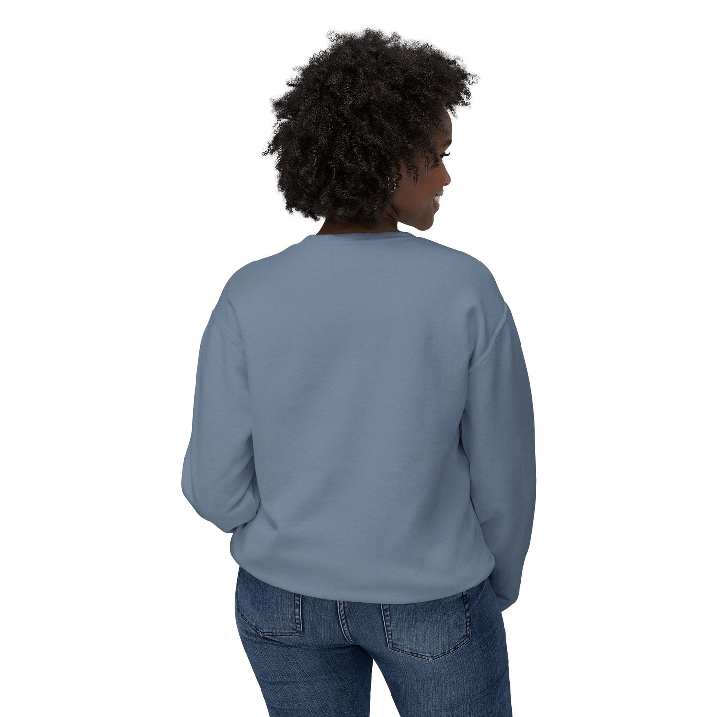 Adult Life of a Dolphin Faux Glitter Sweatshirt - Comfort Colors