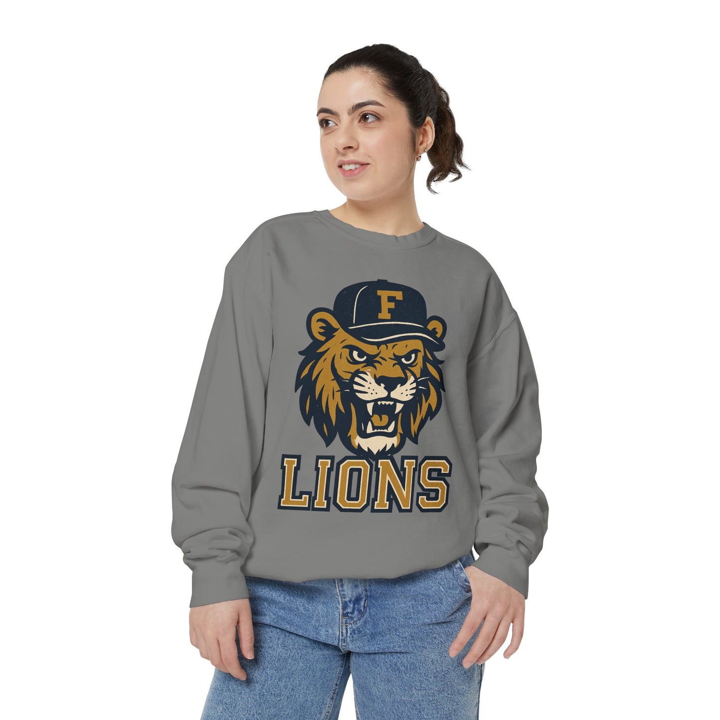 Adult Retro Roaring Lions Sweatshirt - Comfort Colors