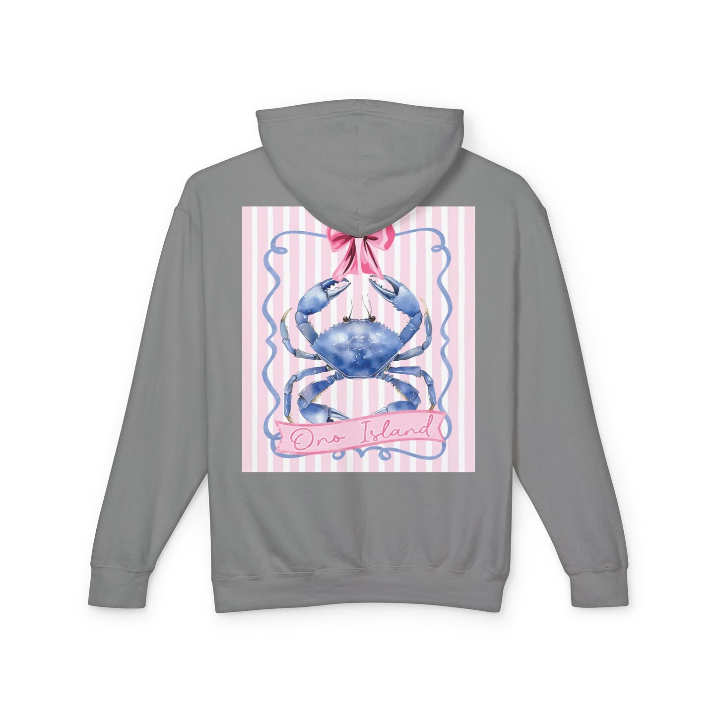 Adult Ono Island Preppy Crab Hoodie Comfort Colors