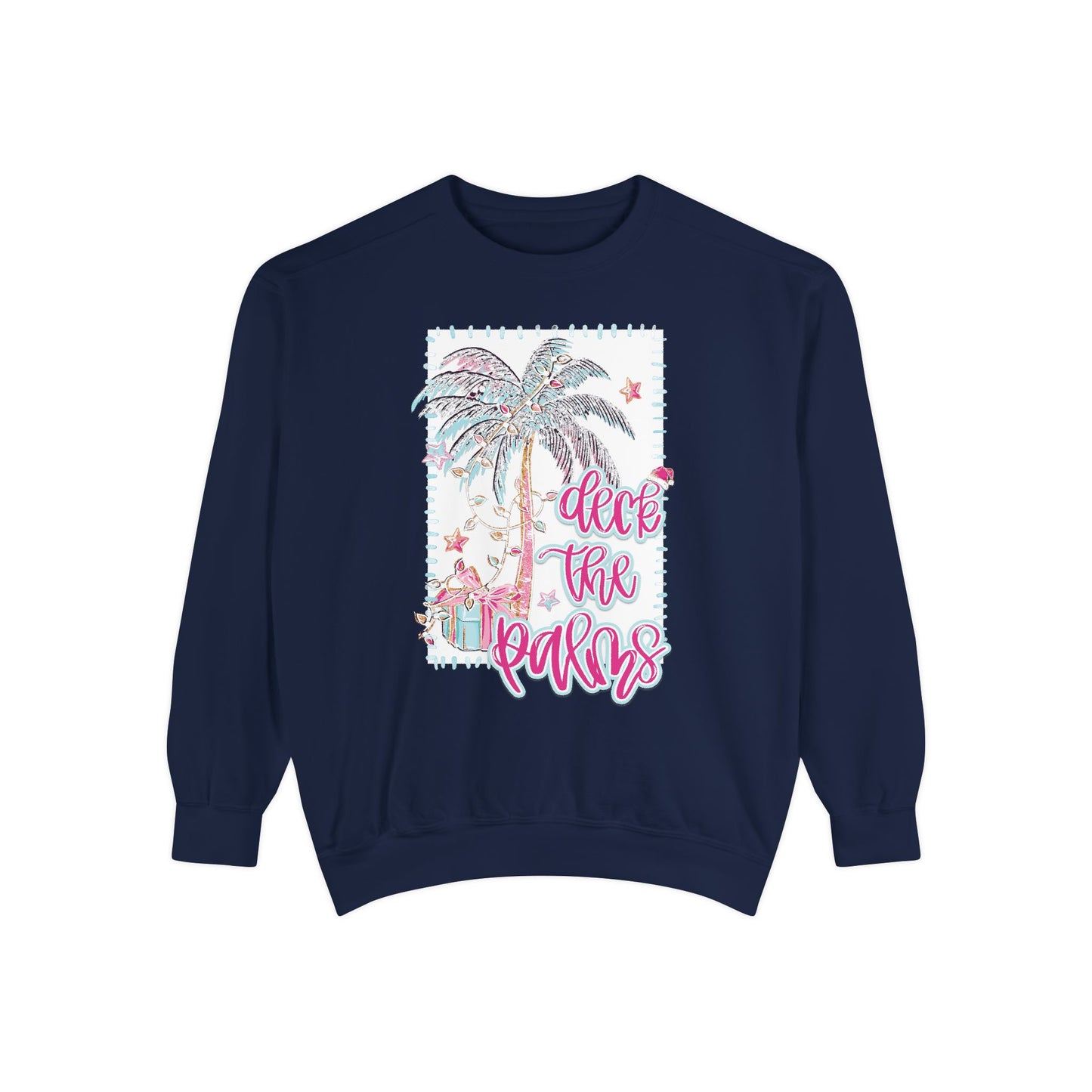 Deck the Palms Sweatshirt - Comfort Colors