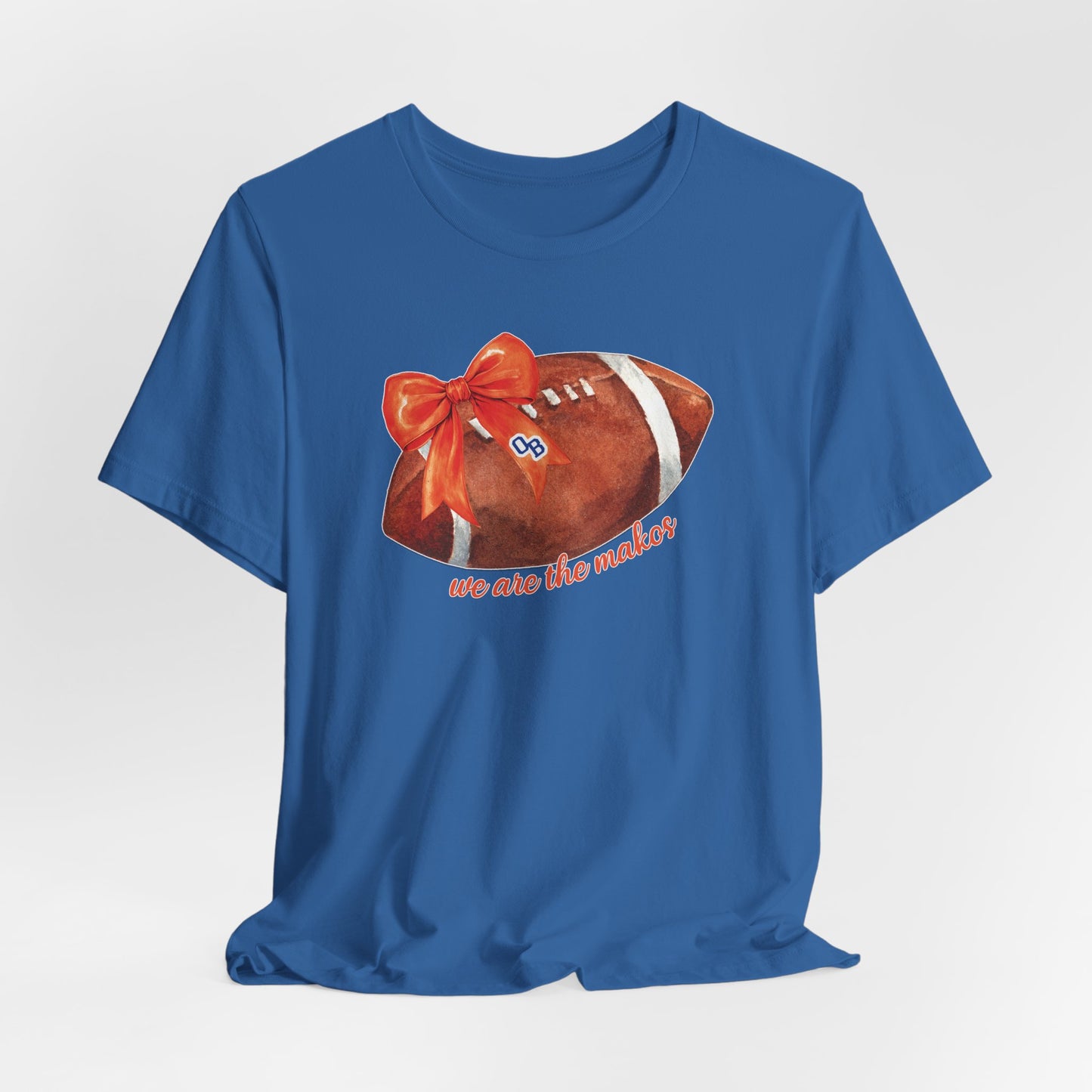 Adult Coquette Makos Football TShirt - Bella canvas