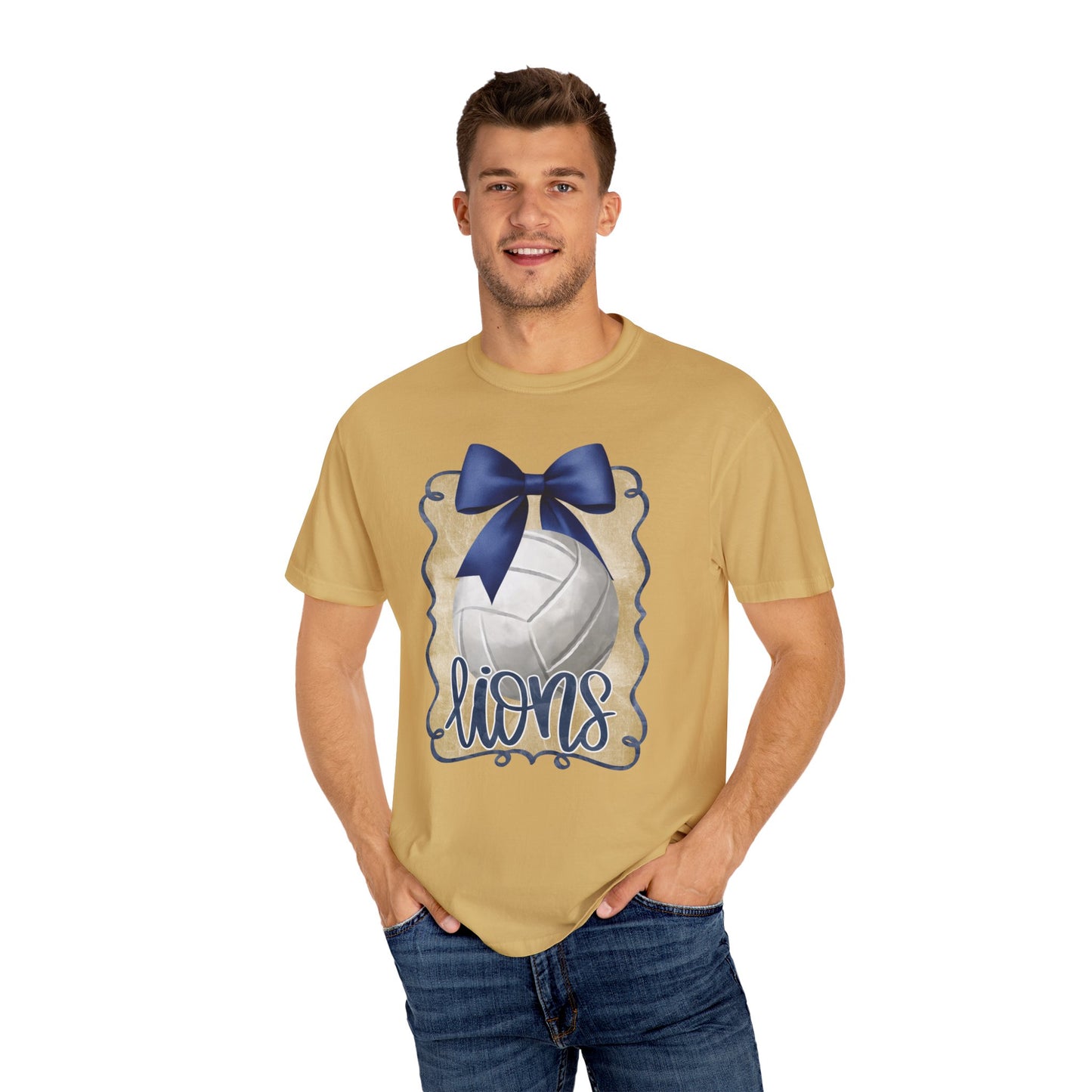 Adult Foley Lions Volleyball Tee - Comfort Colors
