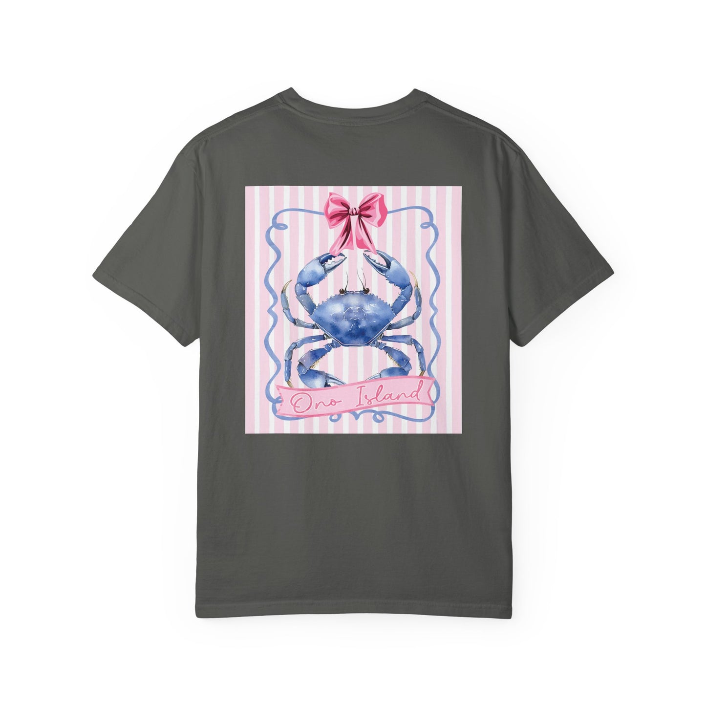 Adult Ono Island Preppy Crab Tee - Comfort Colors