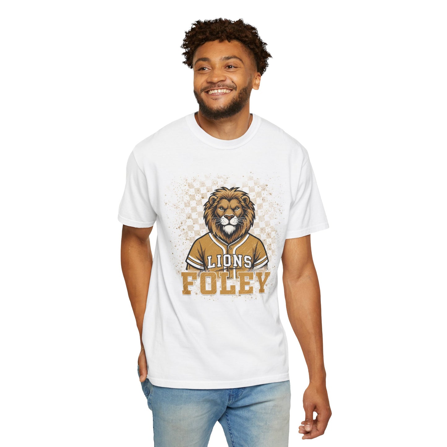 Foley Lions Grunge T-shirt - Comfort Colors