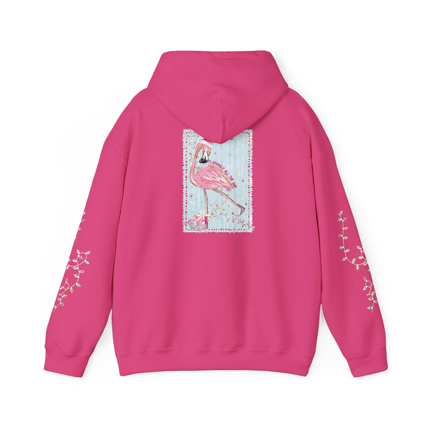 Flamingo Flamingle All The Way Hoodie - Gildan