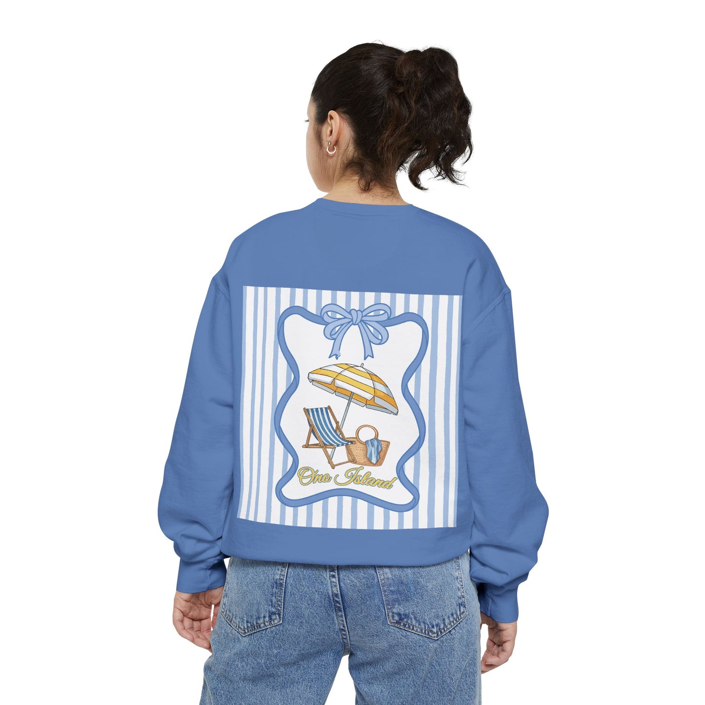 Adult Coquette Beachy Ono Island Sweatshirt - Comfort Colors