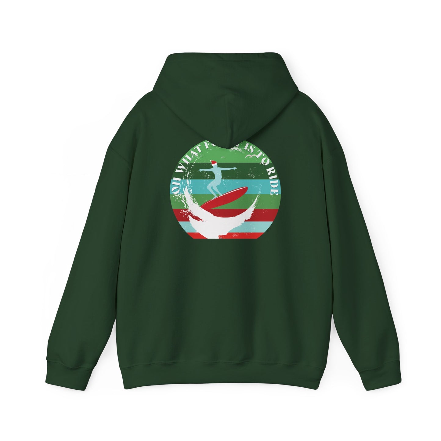 Adult Christmas Surf Hoodie - Gildan