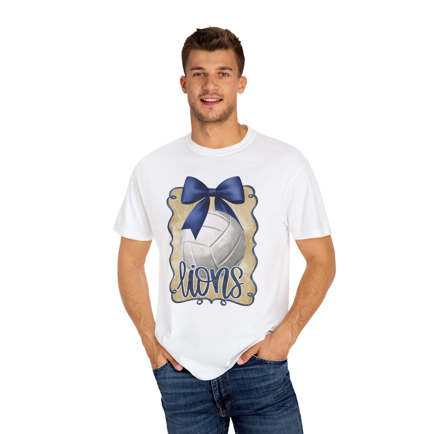 Adult Foley Lions Volleyball Tee - Comfort Colors