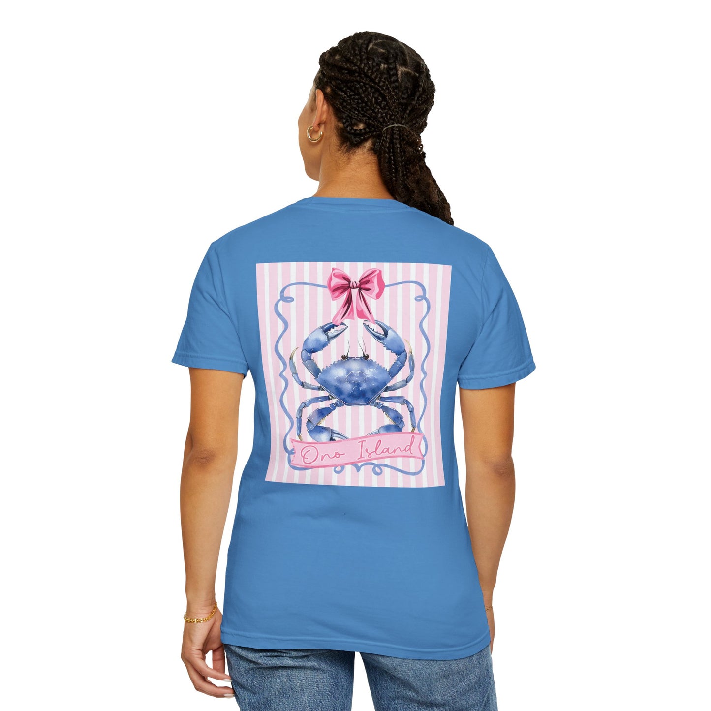 Adult Ono Island Preppy Crab Tee - Comfort Colors